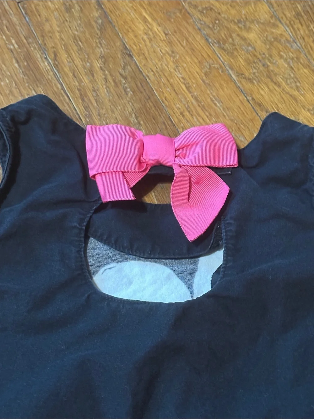 Gymboree Girl’s Black Sleeveless Daisy Dress, Bow, 100% Cotton, Sz 4